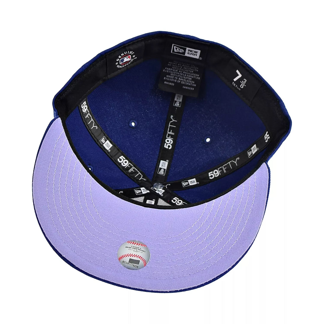 New Era Los Angeles Dodgers Side Patch Bloom 59Fifty Men's Fitted Blue-Purple