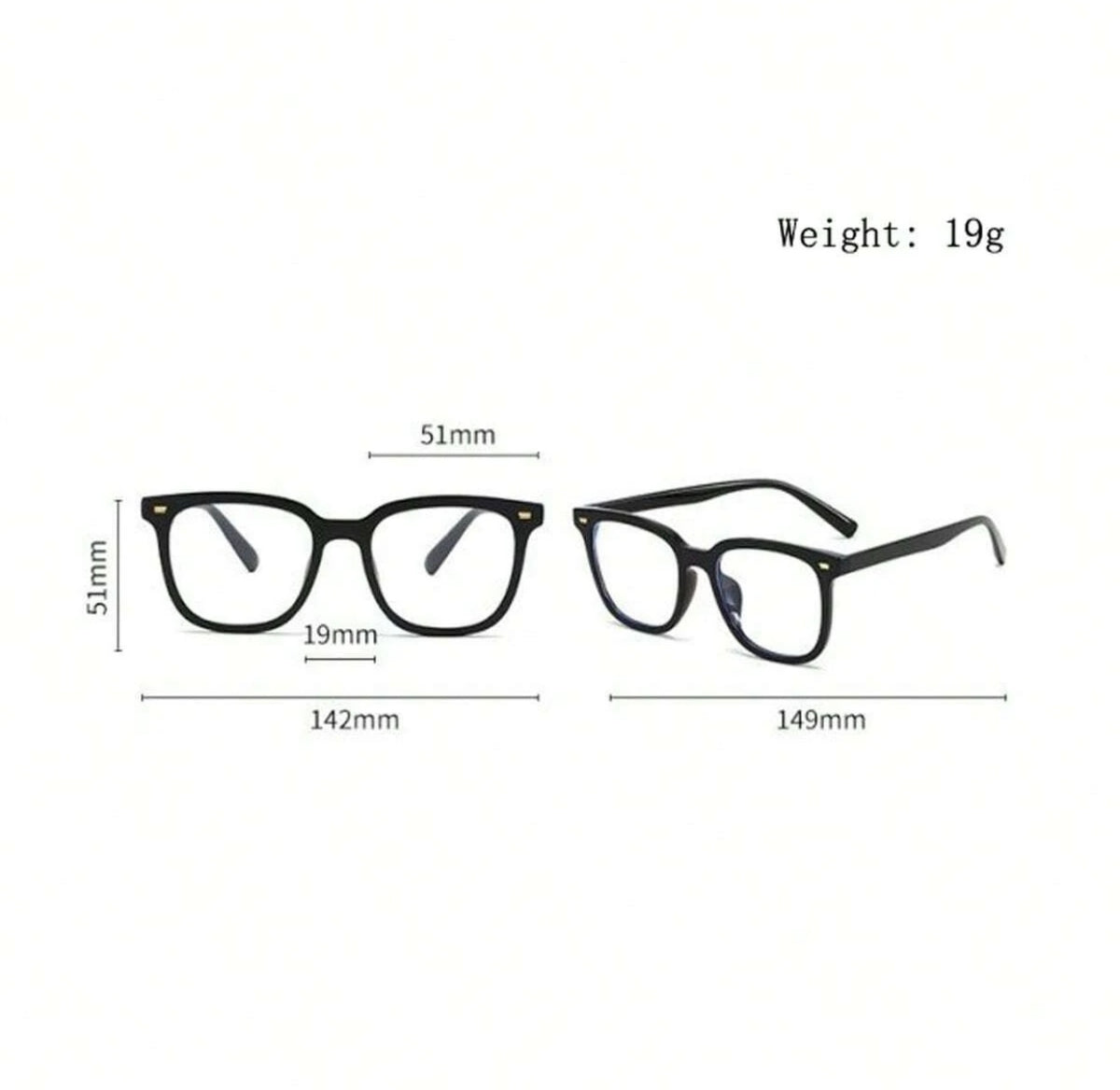 Blue Light Blocking Nerd Glasses – Black