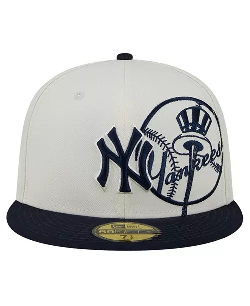 New Era New York Yankees Lonestar 59FIFTY Fitted Cap – Cream/Navy
