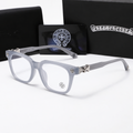 Chrome heart glasses - Grey & silver badges