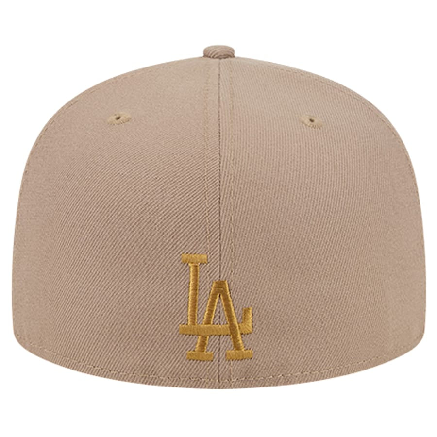 Men's Los Angeles Dodgers New Era Khaki Rose Garden 59FIFTY Fitted Hat