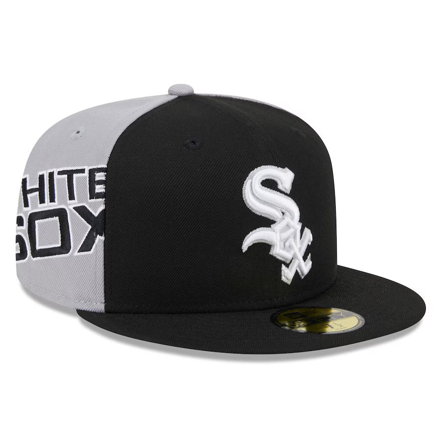 Chicago White Sox New Era Gameday Sideswipe 59FIFTY Fitted Hat - Black/Gray