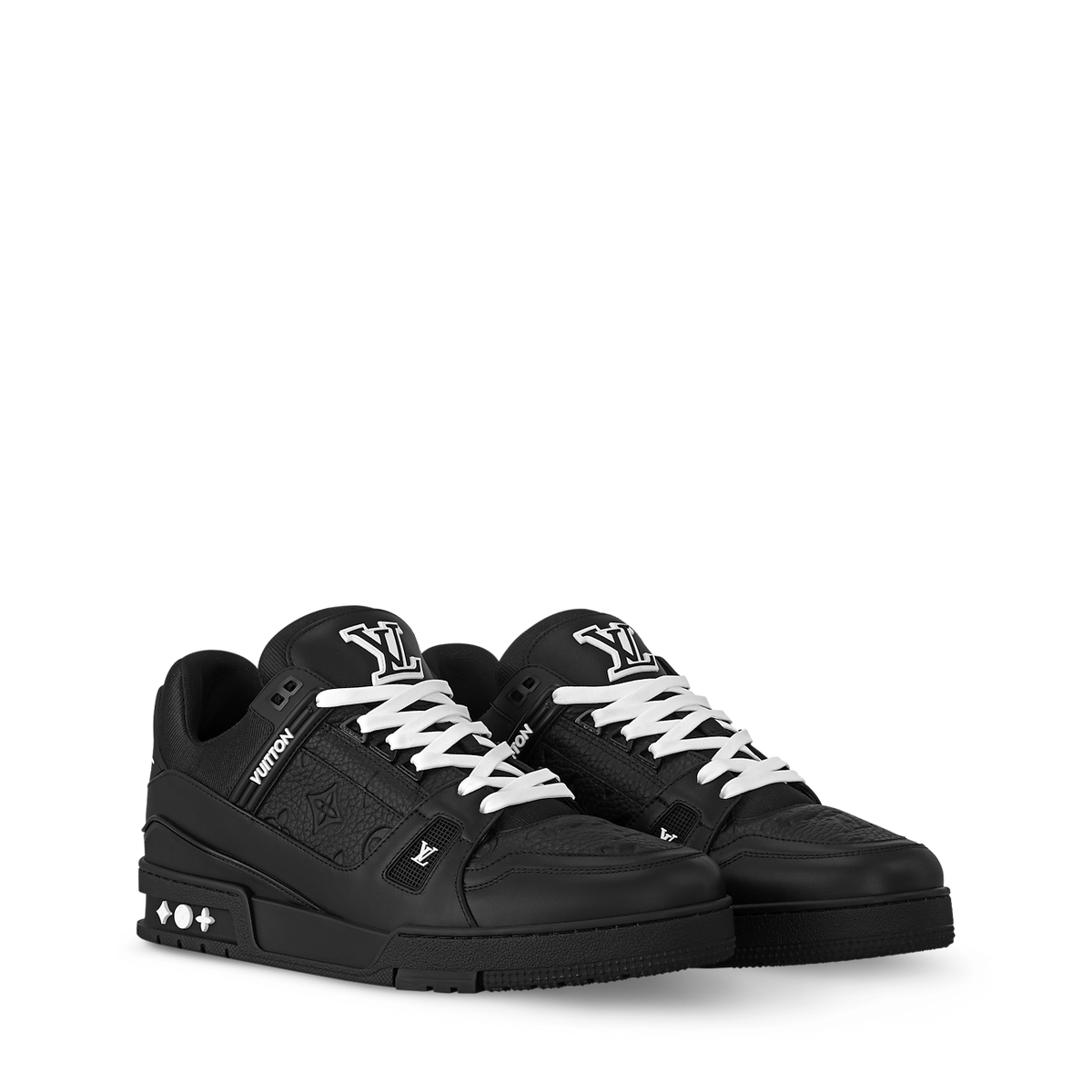 LOUIS VUITTON LV TRAINER WHITE BLACK FULLY BOXED
