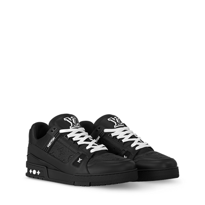 LOUIS VUITTON LV TRAINER WHITE BLACK FULLY BOXED
