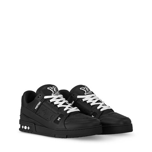 LOUIS VUITTON LV TRAINER WHITE BLACK FULLY BOXED