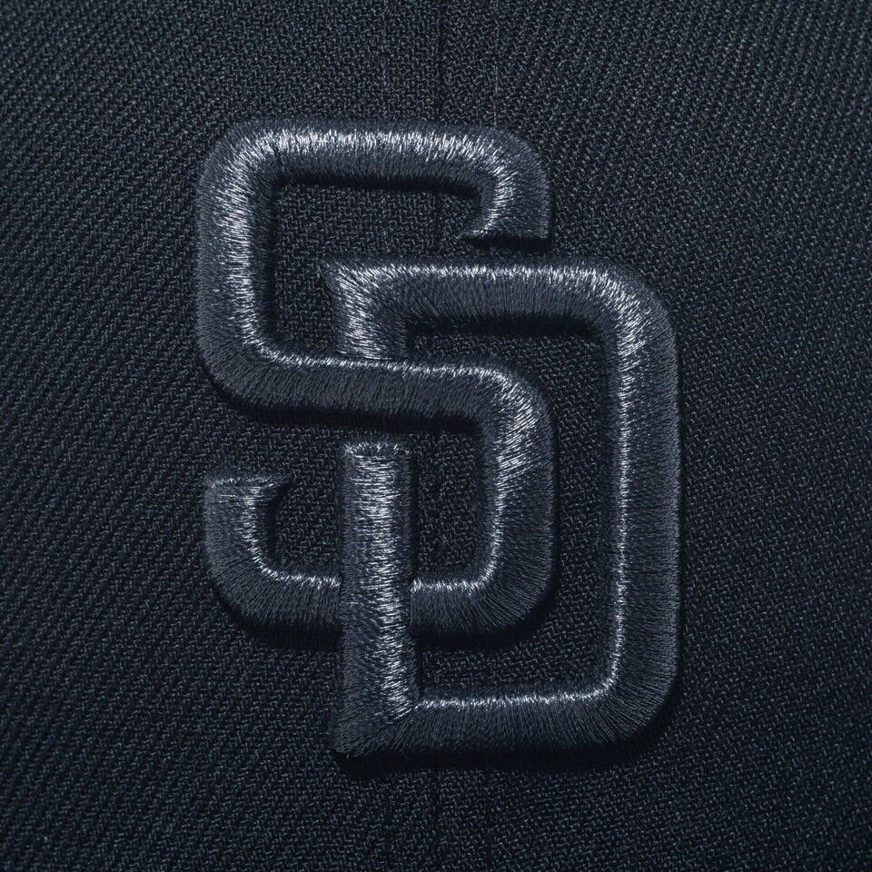 New Era San Diego Padres Black Snake 59FIFTY Fitted Cap