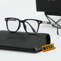 Chrome heart glasses - black & silver badges