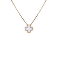 White Clover Stainless Steel Necklace – A Statement of Elegance