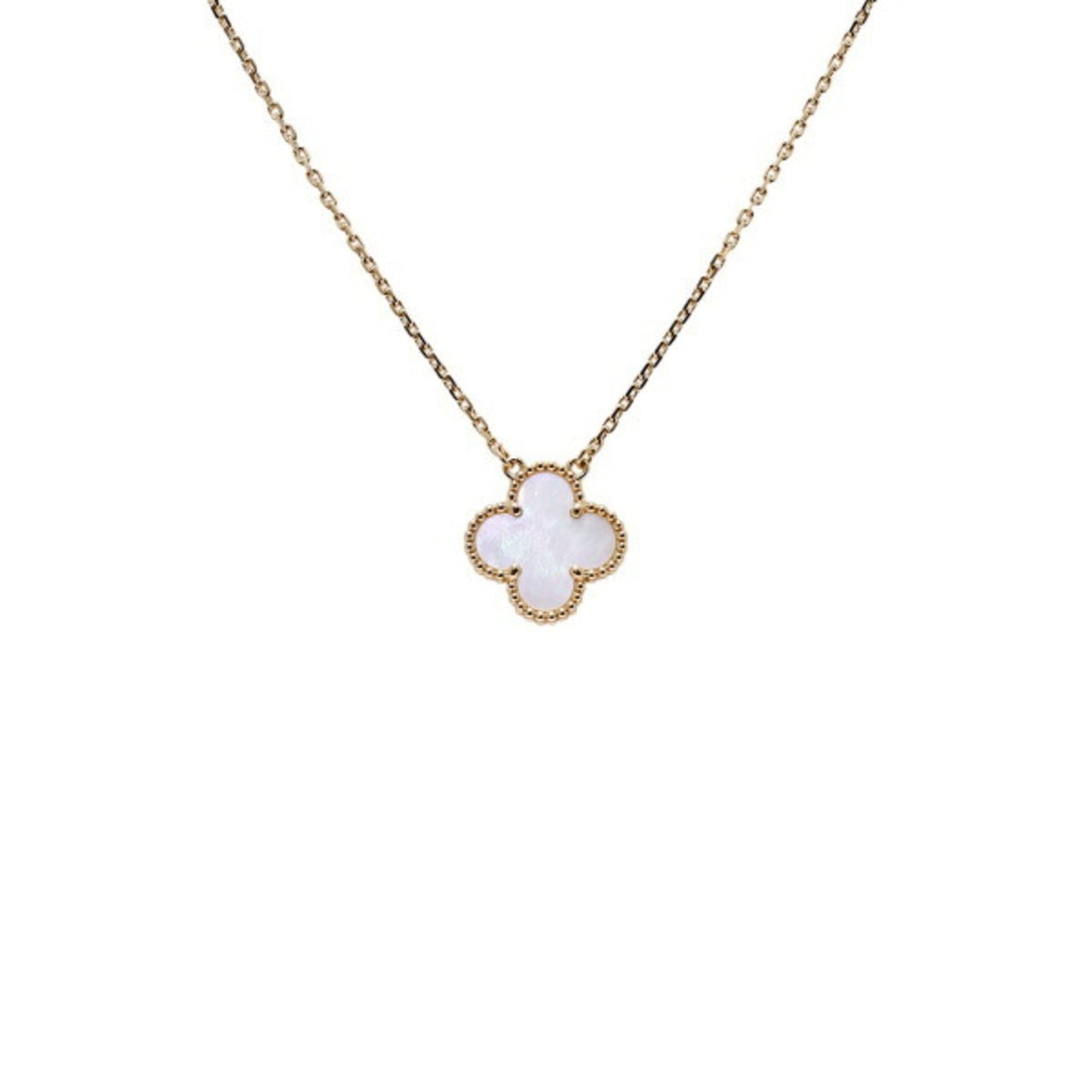 White Clover Stainless Steel Necklace – A Statement of Elegance
