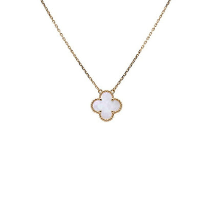 White Clover Stainless Steel Necklace – A Statement of Elegance