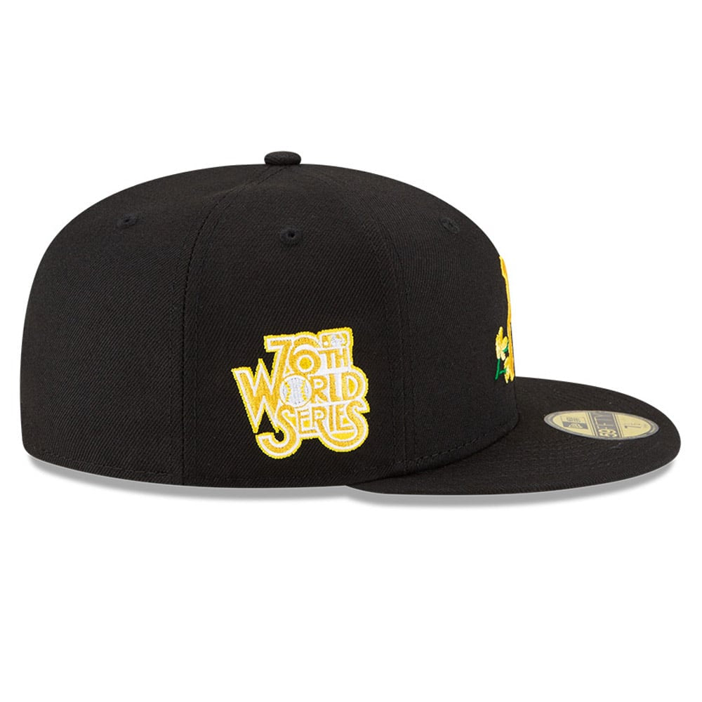 New Era Pittsburgh Pirates Side Patch Bloom 59FIFTY Fitted Cap – Black