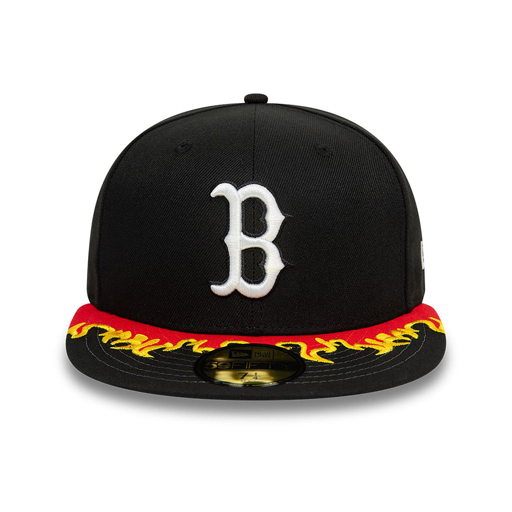 New Era Boston Red Sox Flame Visor Fitted Cap