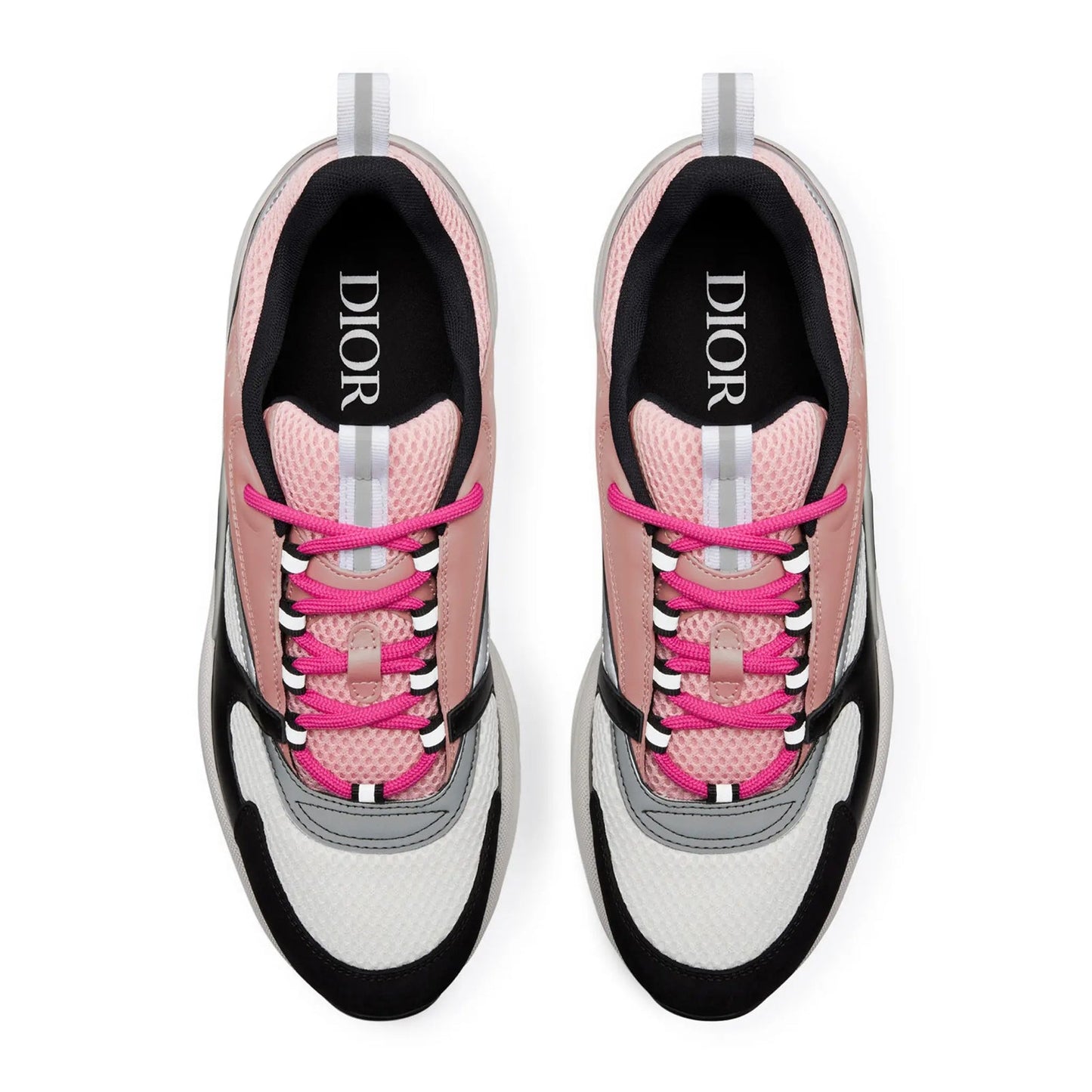 Dior B22 Pink White Black Calfskin Trainer FULLY BOXED
