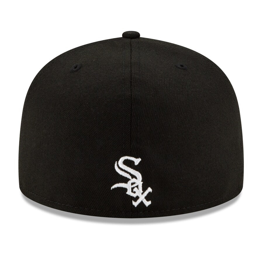 Chicago White Sox 59FIFTY MLB Side Bloom Patch Black Cap