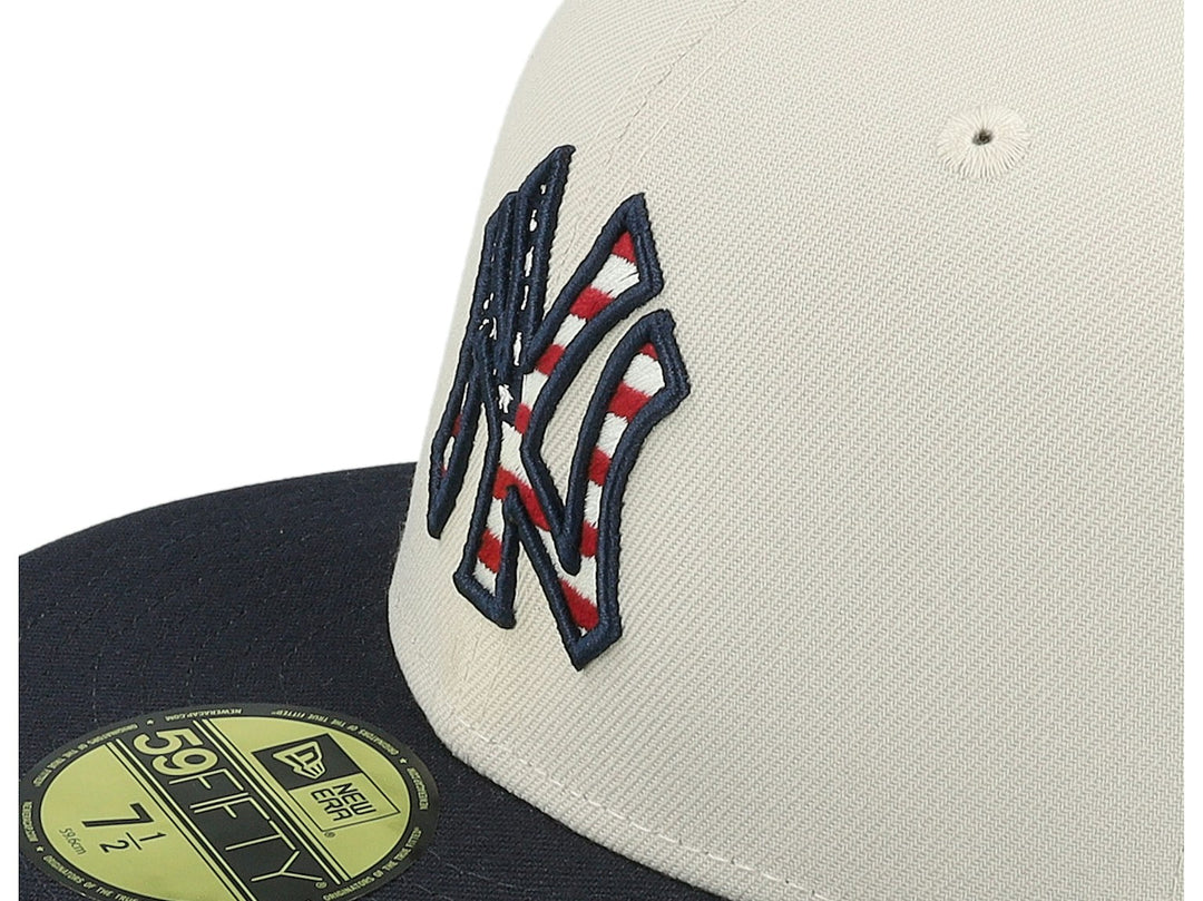 New York Yankees Mlb24 July4 59FIFTY Stone/Navy Fitted - New Era