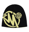 M Letter Knitted Beanie – Yellow
