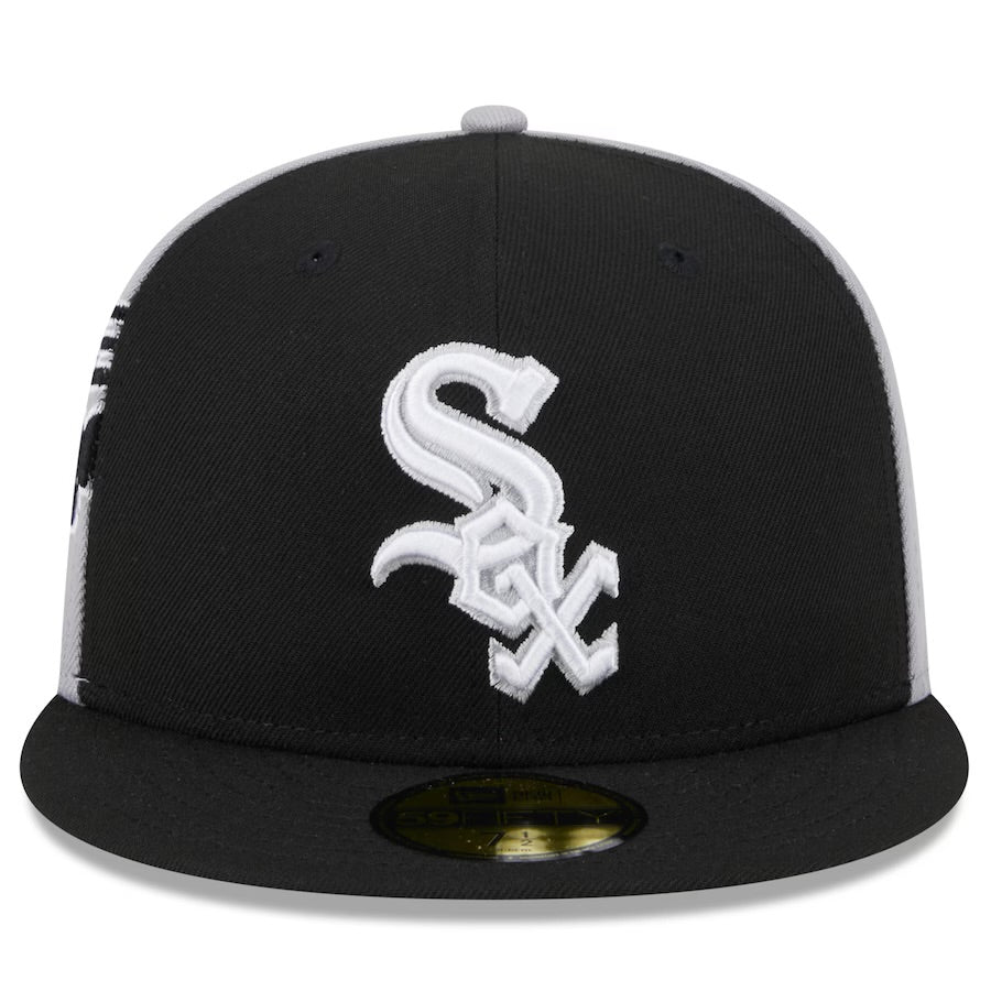 Chicago White Sox New Era Gameday Sideswipe 59FIFTY Fitted Hat - Black/Gray