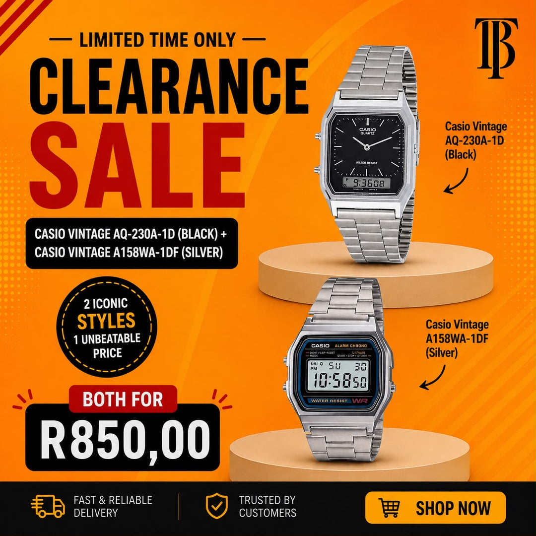 Two Casio Watches Combo Deal