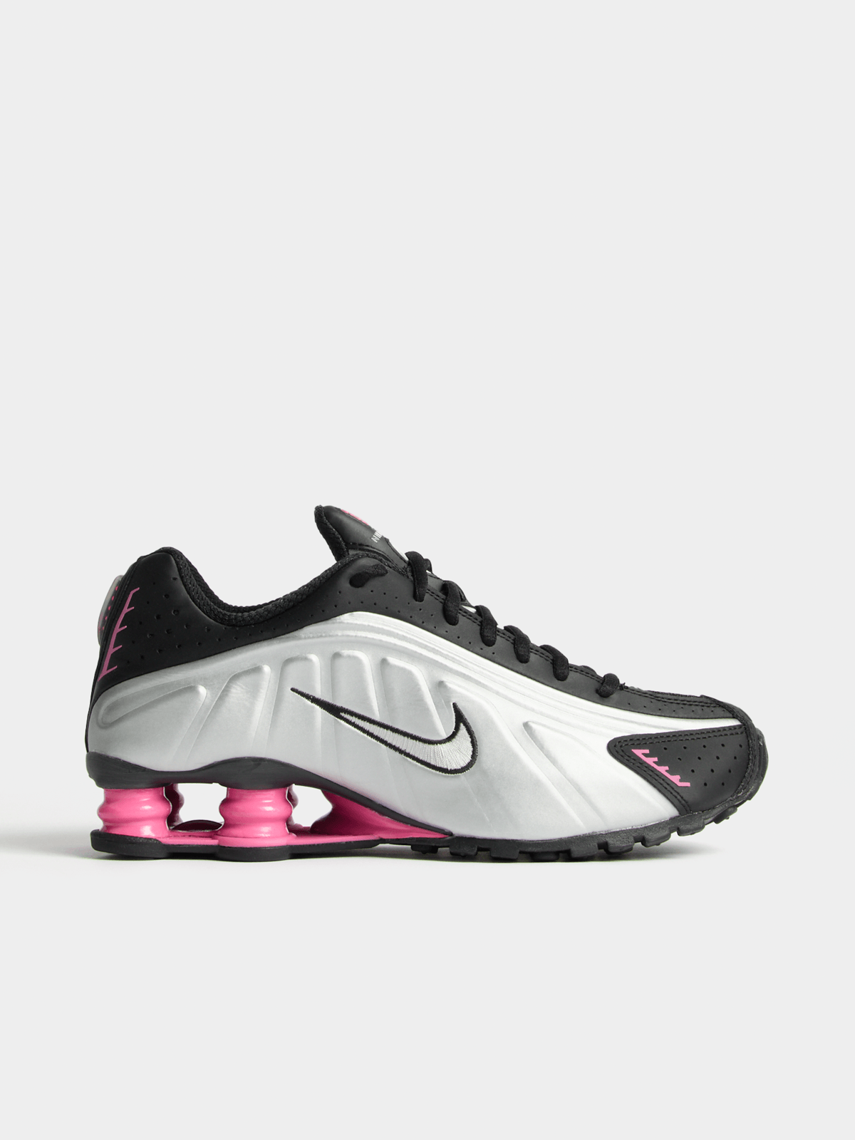 Nike Women's Shox R4 Black/Silver/Pink Sneaker
