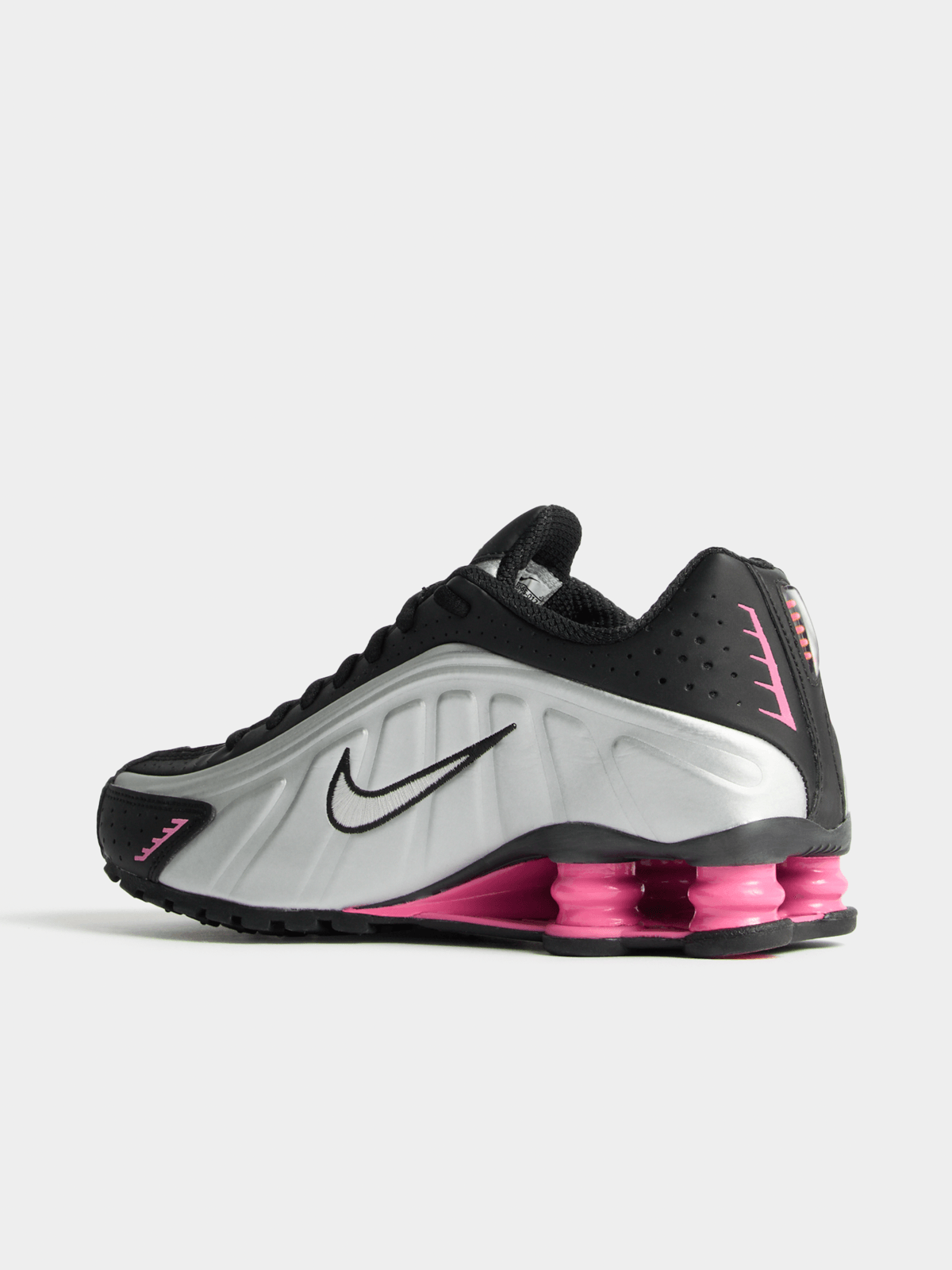 Nike Women's Shox R4 Black/Silver/Pink Sneaker