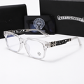 Chrome heart glasses - clear & black badges