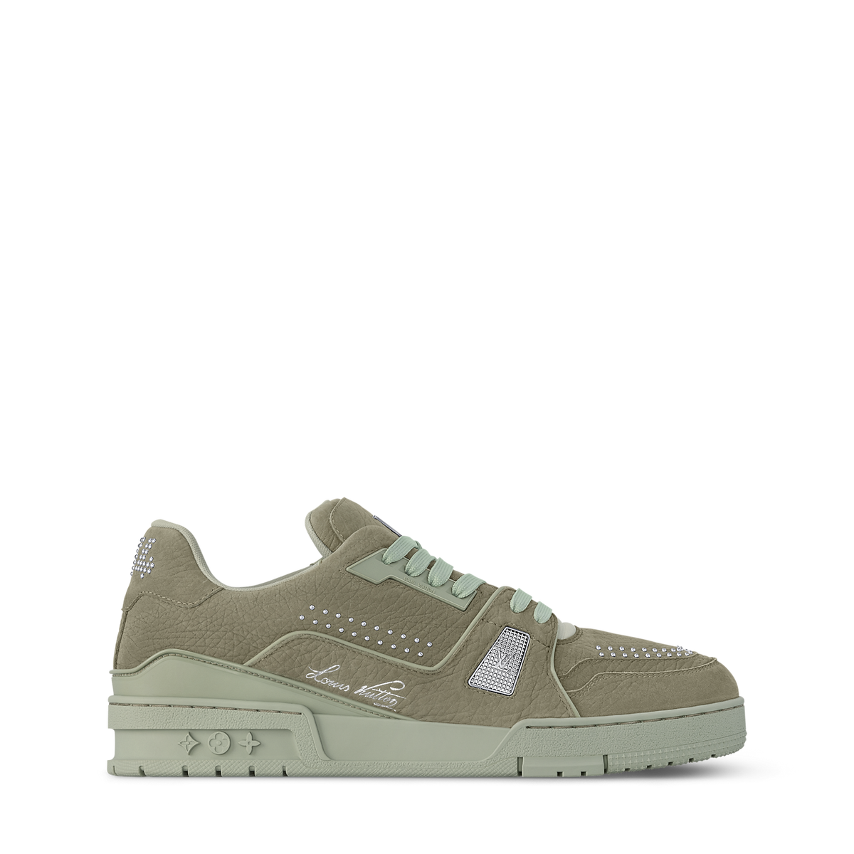 LOUIS VUITTON TRAINER GRAINED BUFFALO NUBUCK LEATHER ‘GREEN’