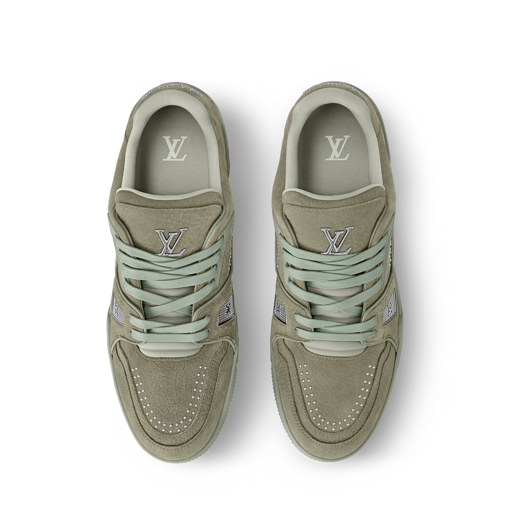 LOUIS VUITTON TRAINER GRAINED BUFFALO NUBUCK LEATHER ‘GREEN’