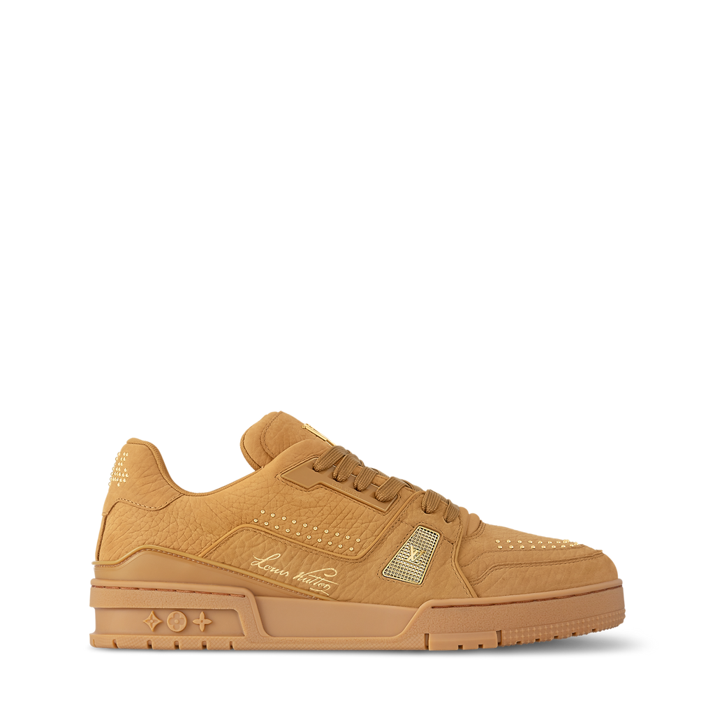 LOUIS VUITTON TRAINER GRAINED BUFFALO NUBUCK LEATHER ‘COGNAG BROWN’