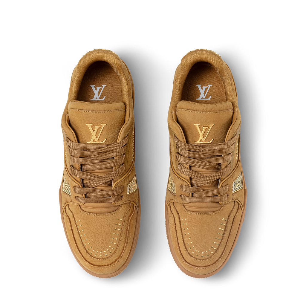 LOUIS VUITTON TRAINER GRAINED BUFFALO NUBUCK LEATHER ‘COGNAG BROWN’
