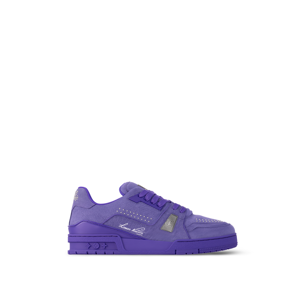 LOUIS VUITTON TRAINER GRAINED BUFFALO NUBUCK LEATHER ‘PURPLE’