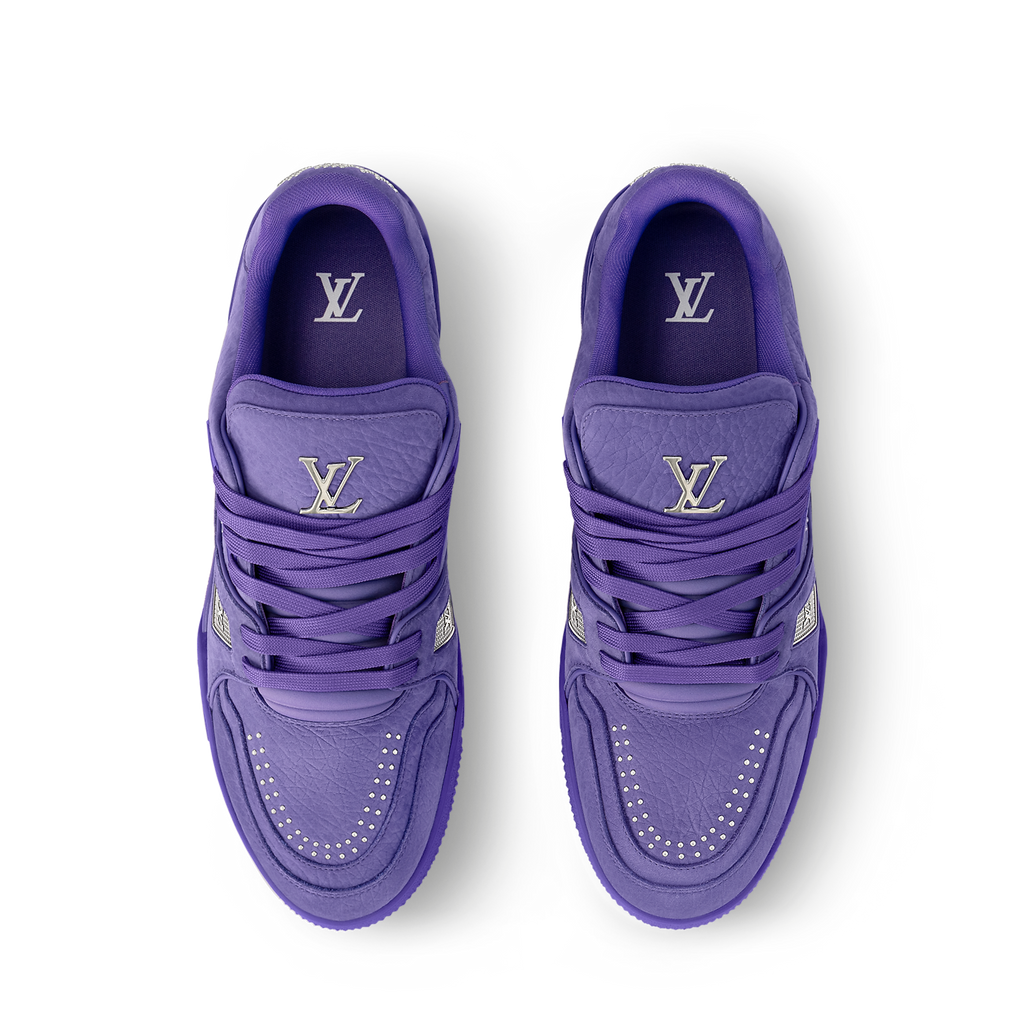 LOUIS VUITTON TRAINER GRAINED BUFFALO NUBUCK LEATHER ‘PURPLE’