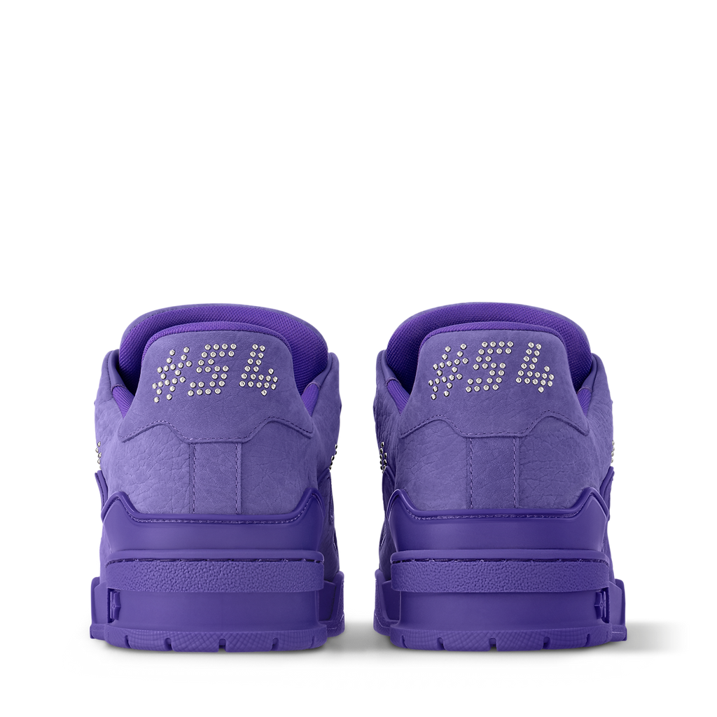 LOUIS VUITTON TRAINER GRAINED BUFFALO NUBUCK LEATHER ‘PURPLE’