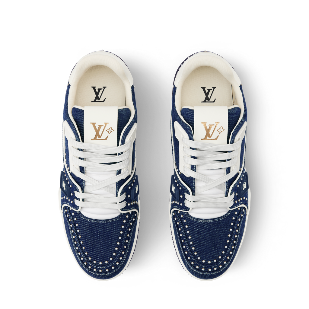 LOUIS VUITTON DENIM TRAINERS ‘INDIGO BLUE’