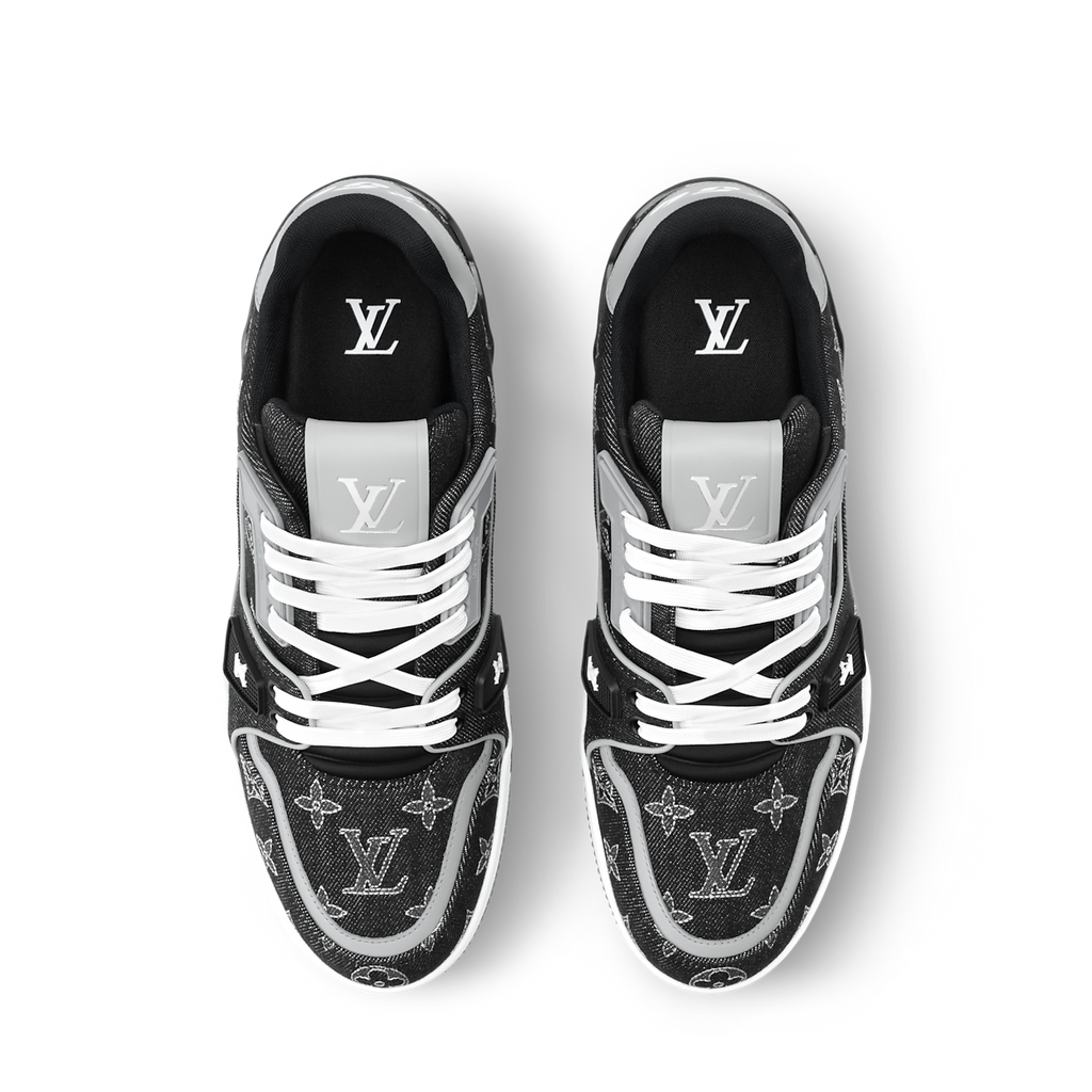 LOUIS VUITTON DENIM TRAINERS ‘BLACK’