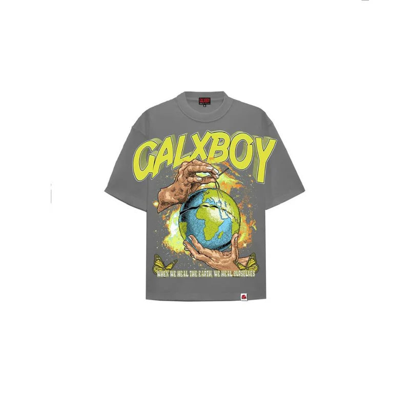 Galxboy World Peace 2.0 T-Shirt – Grey