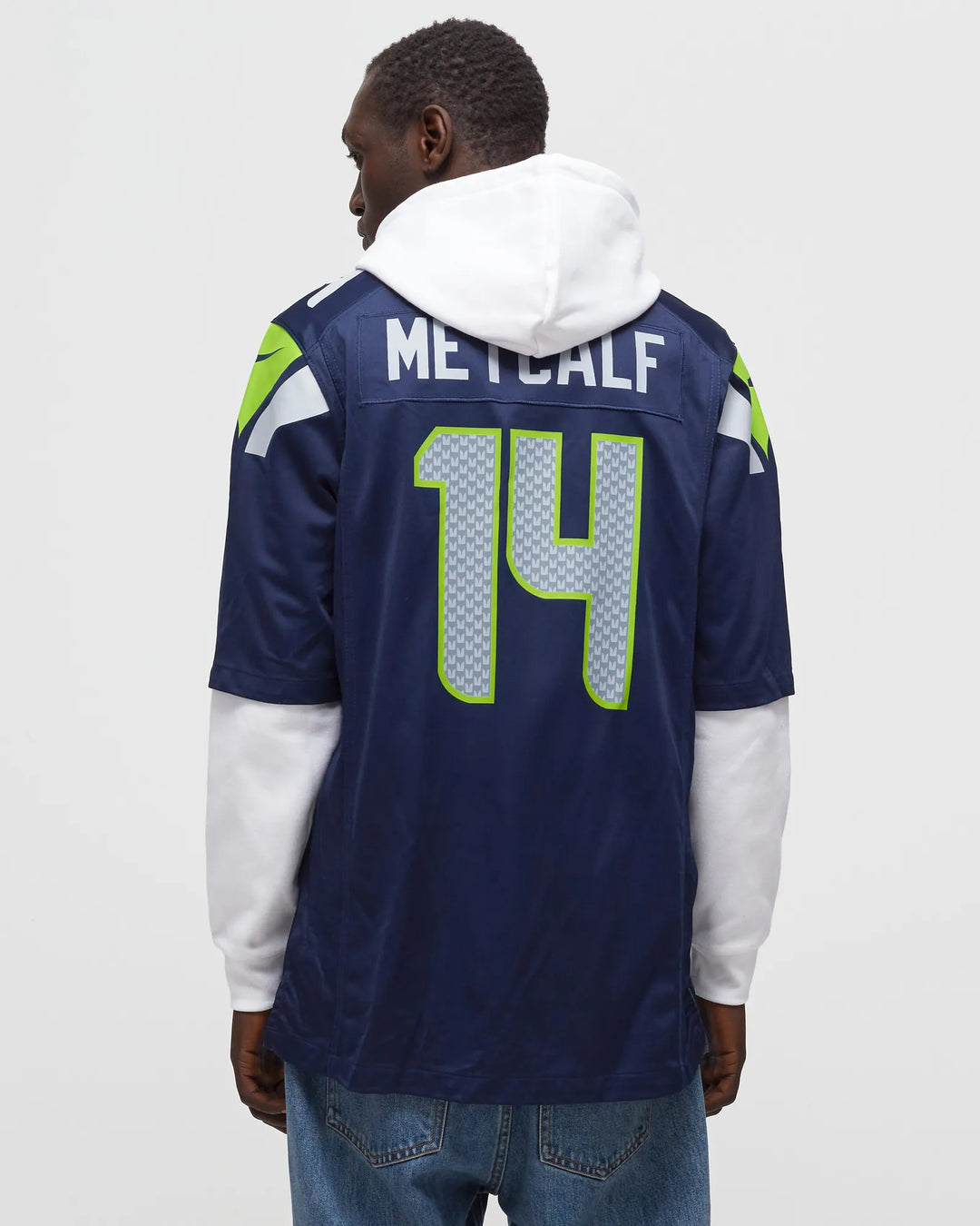 NFL SEATTLE SEAHAWKS HOME GAME JERSEY DK METCALF #14