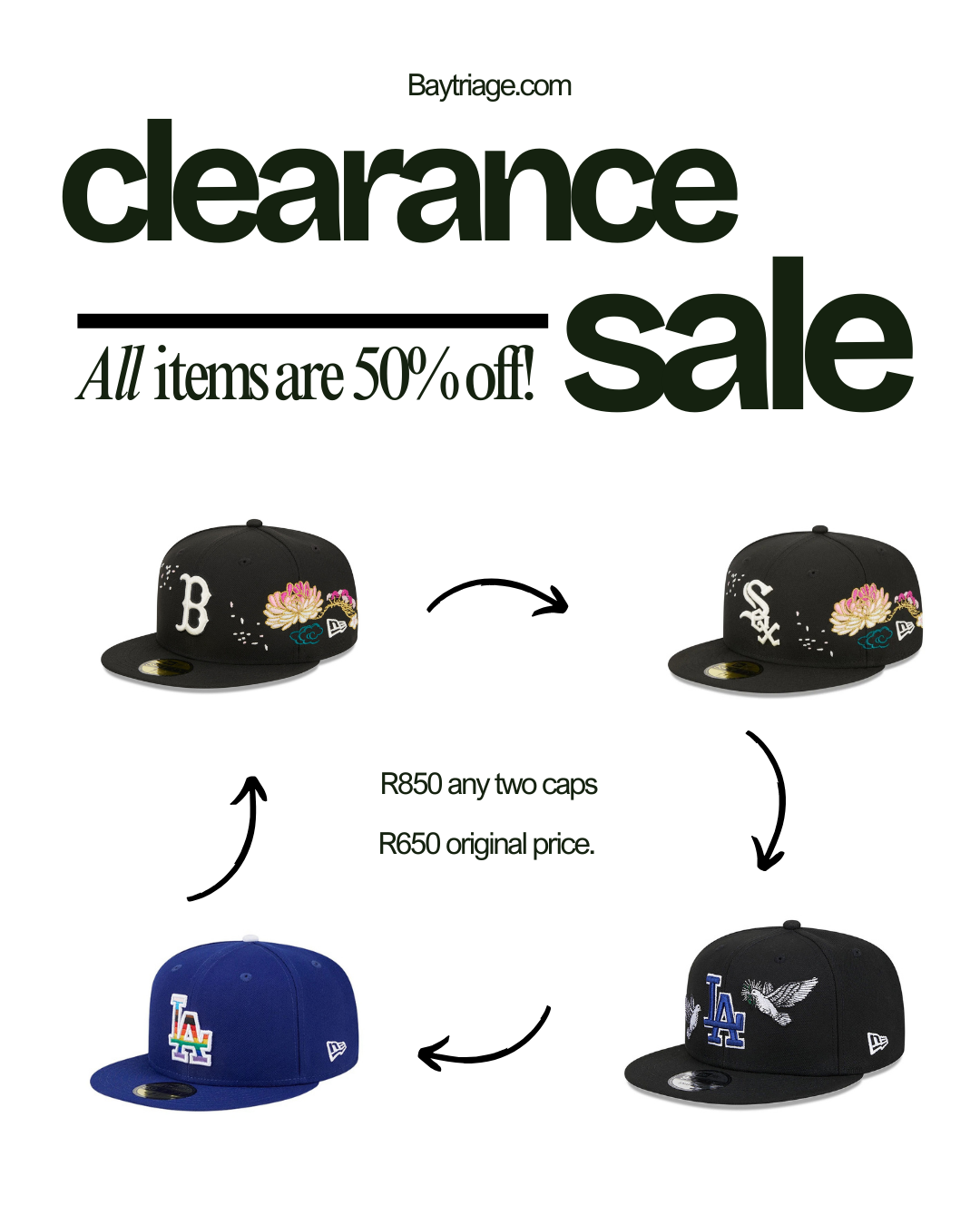 Any 2 New Era Fitted Caps Combo Deal