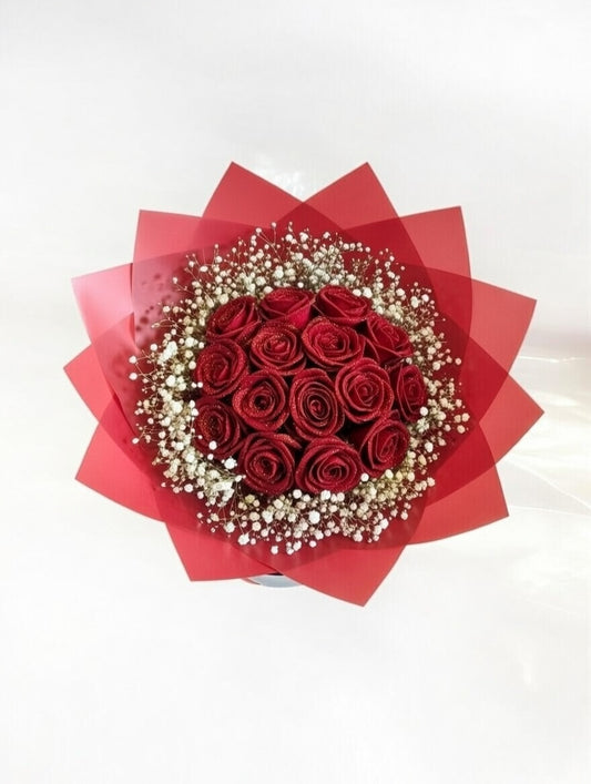 Glitter Flower Roses