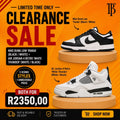 Nike Dunks Lows and Jordan 4s